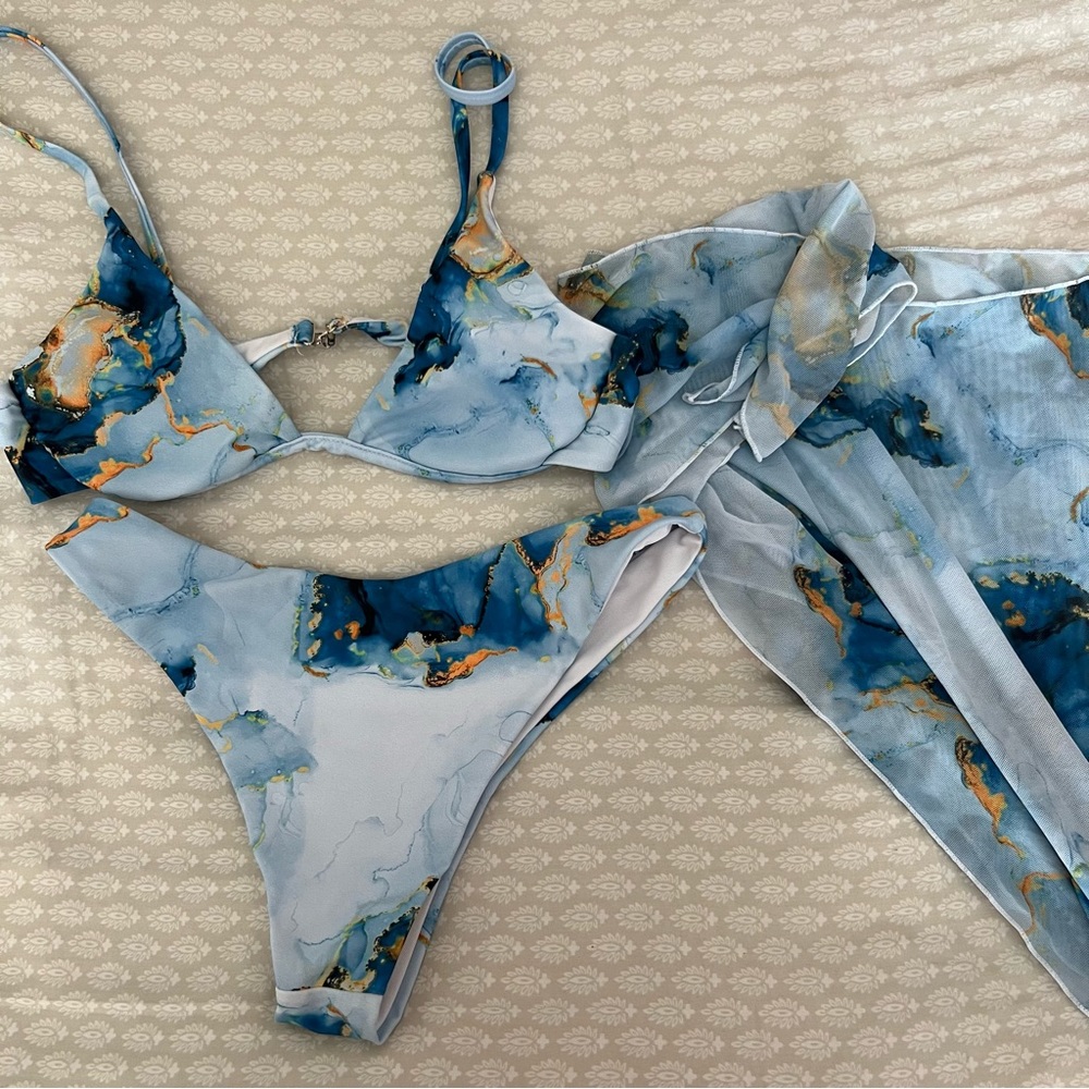 3 piece swim suit